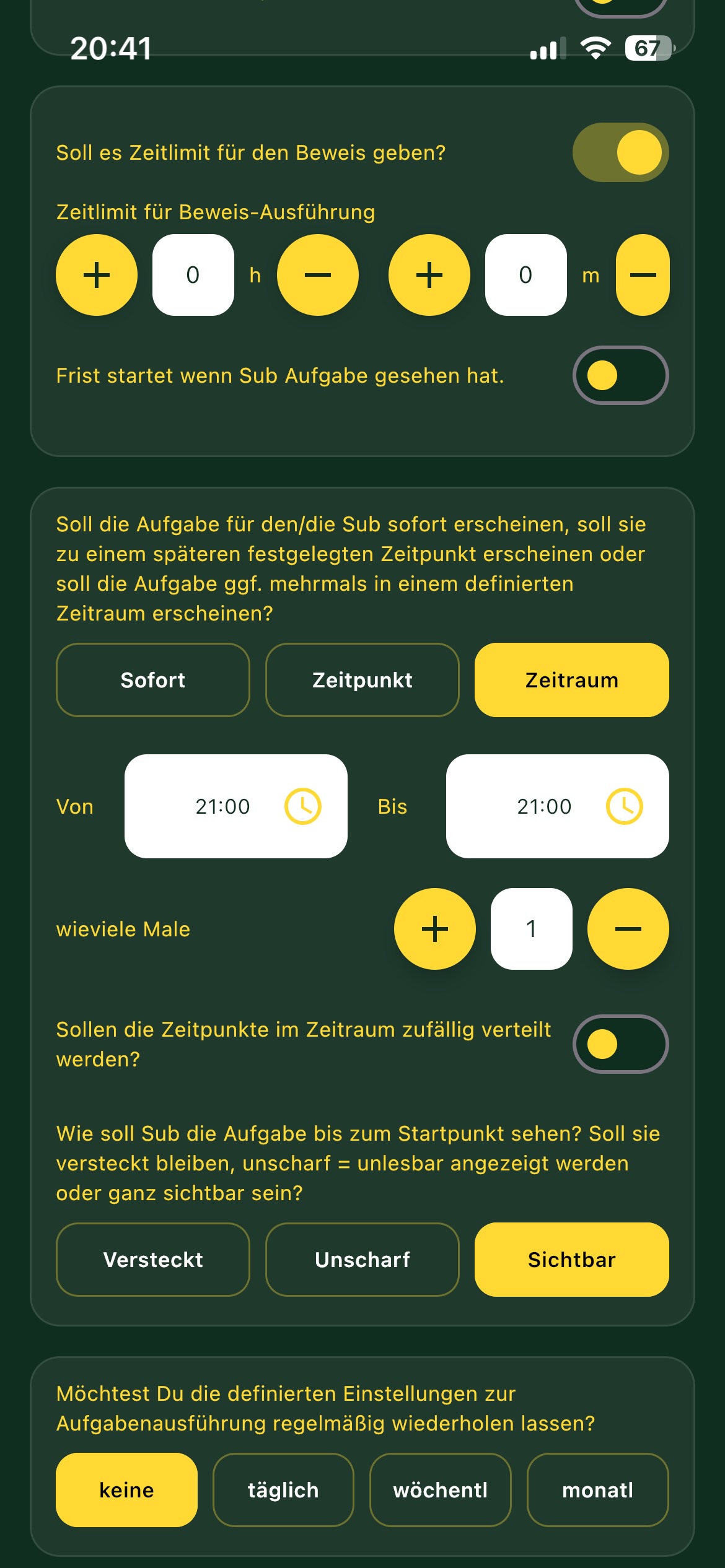 Zeitpläne