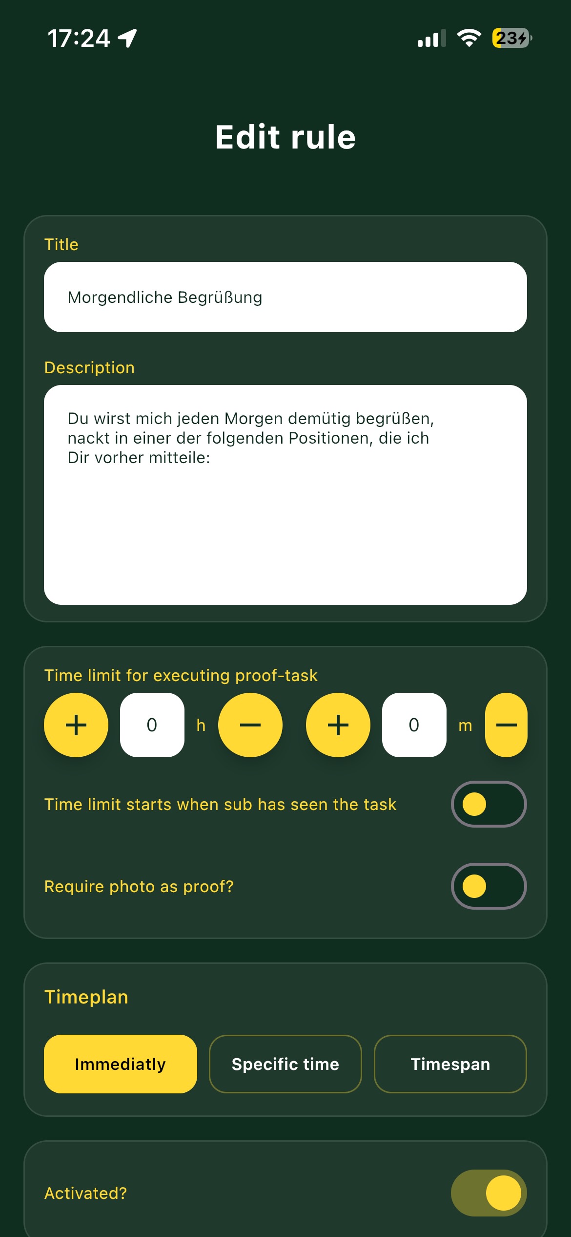 Rule checks, proofs & breaches